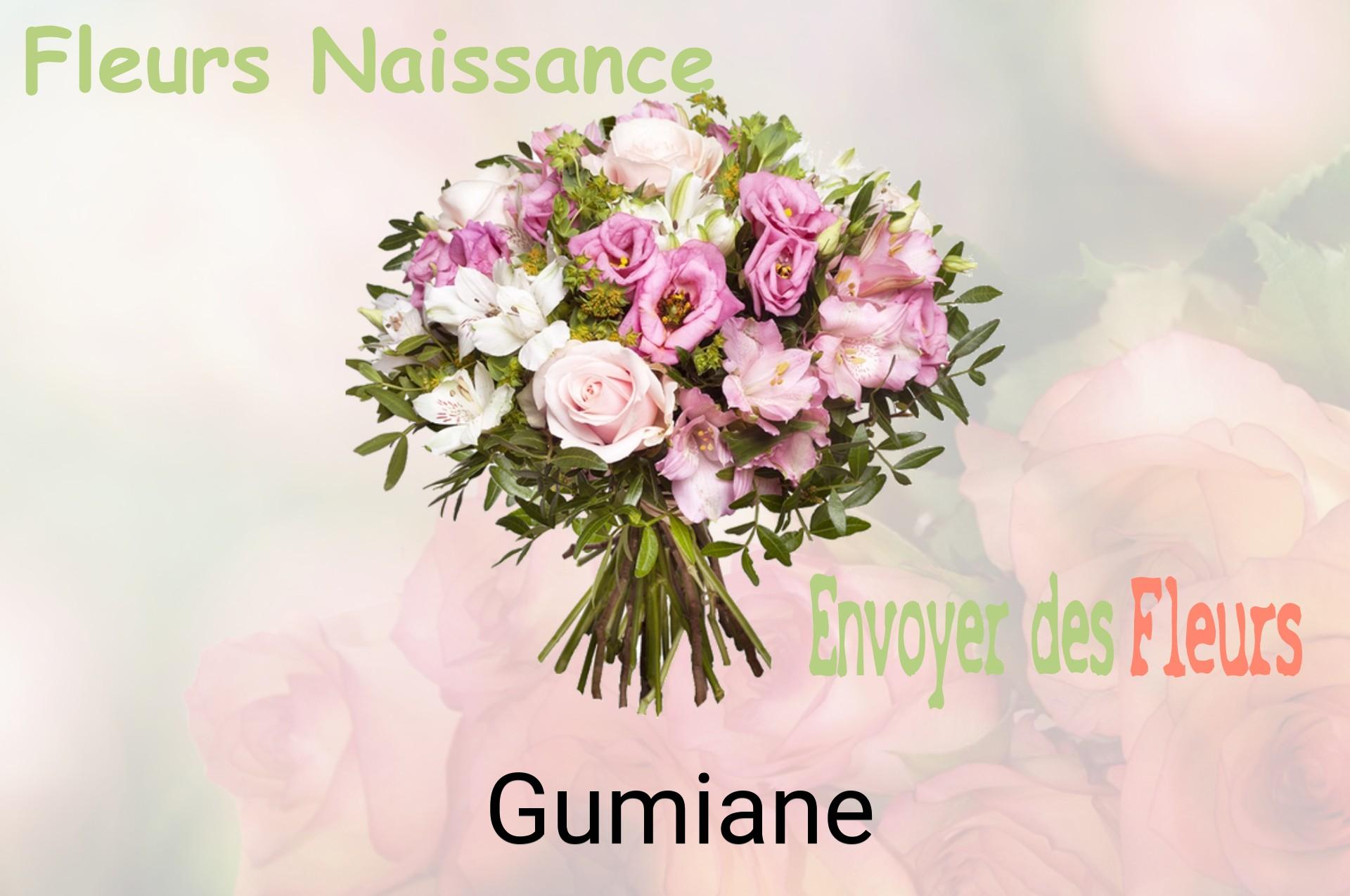 Bouquet de fleurs de naissance livré à Gumiane